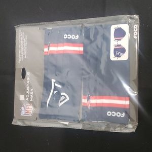 🤯3/$12 NFL New England Patriots Adjustable Face Mask NWT